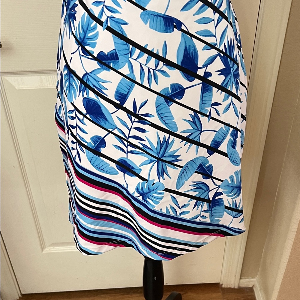 Tail Blue Tropical Print Women's Skirt